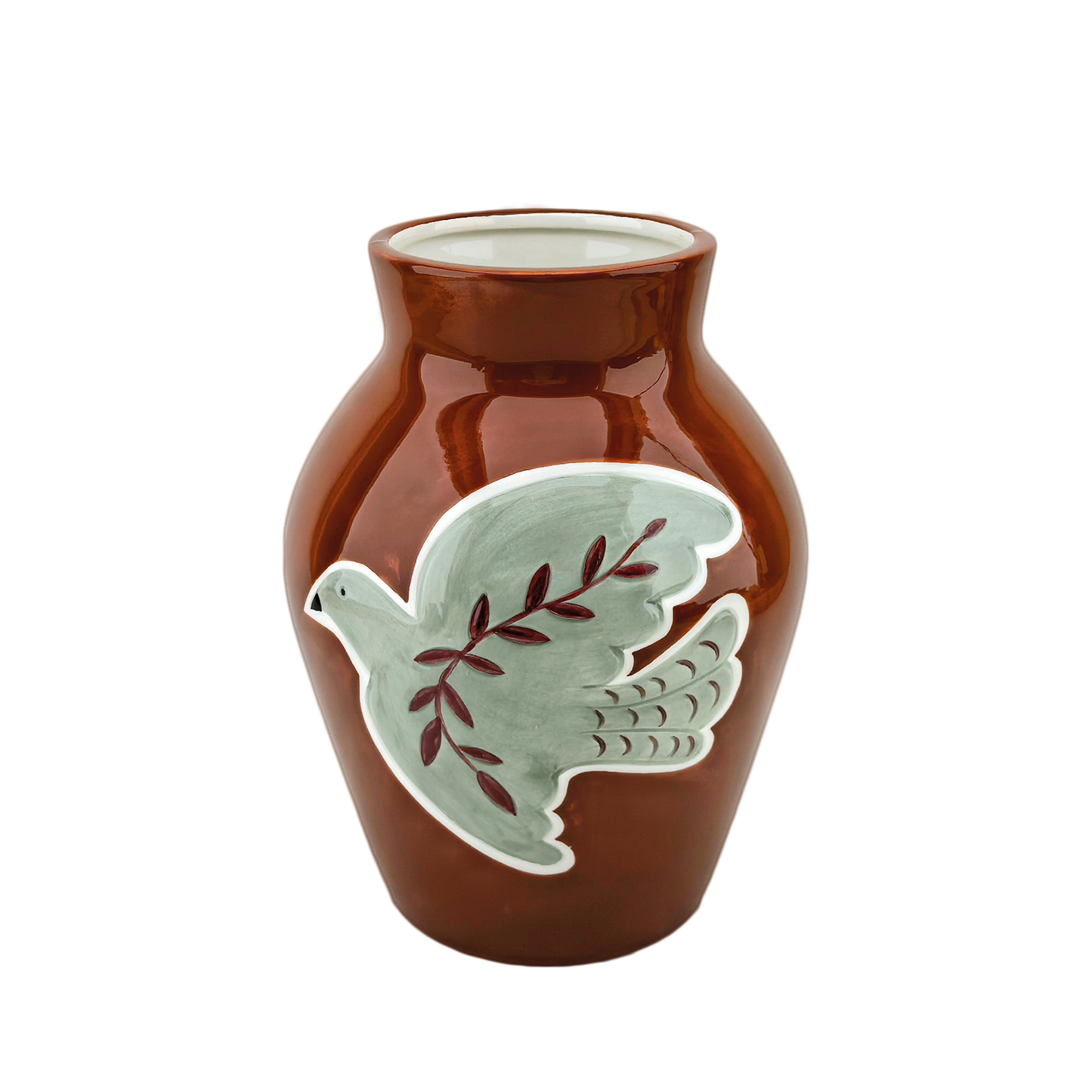 COLOMBE Vase bordeaux