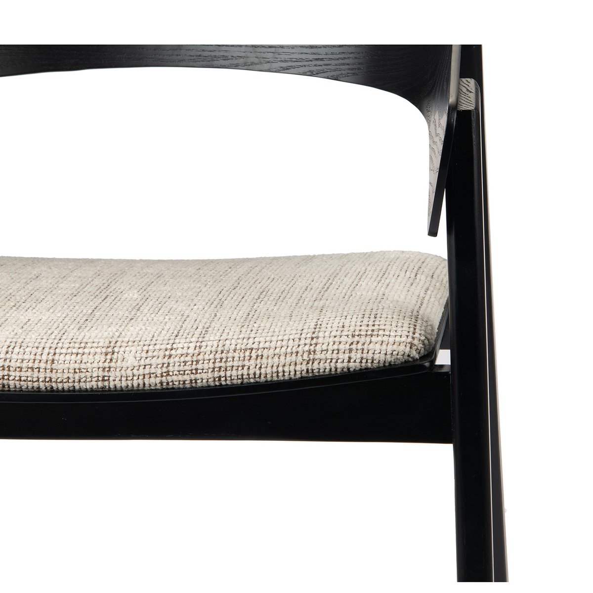 EDO - Fauteuil bois noir (ensemble de 2)