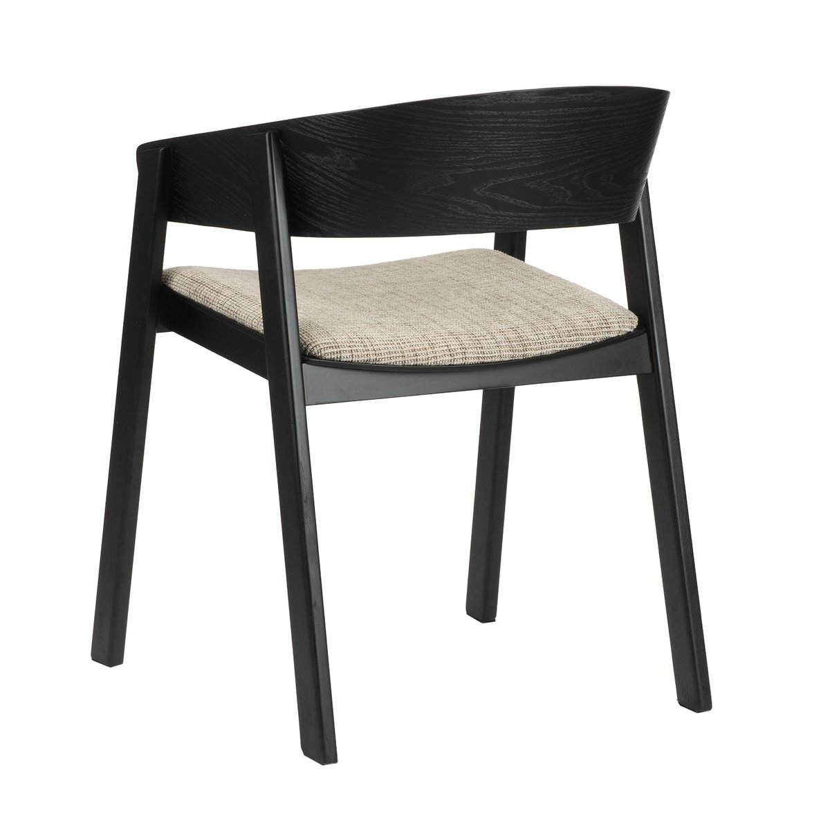 EDO - Fauteuil bois noir (ensemble de 2)