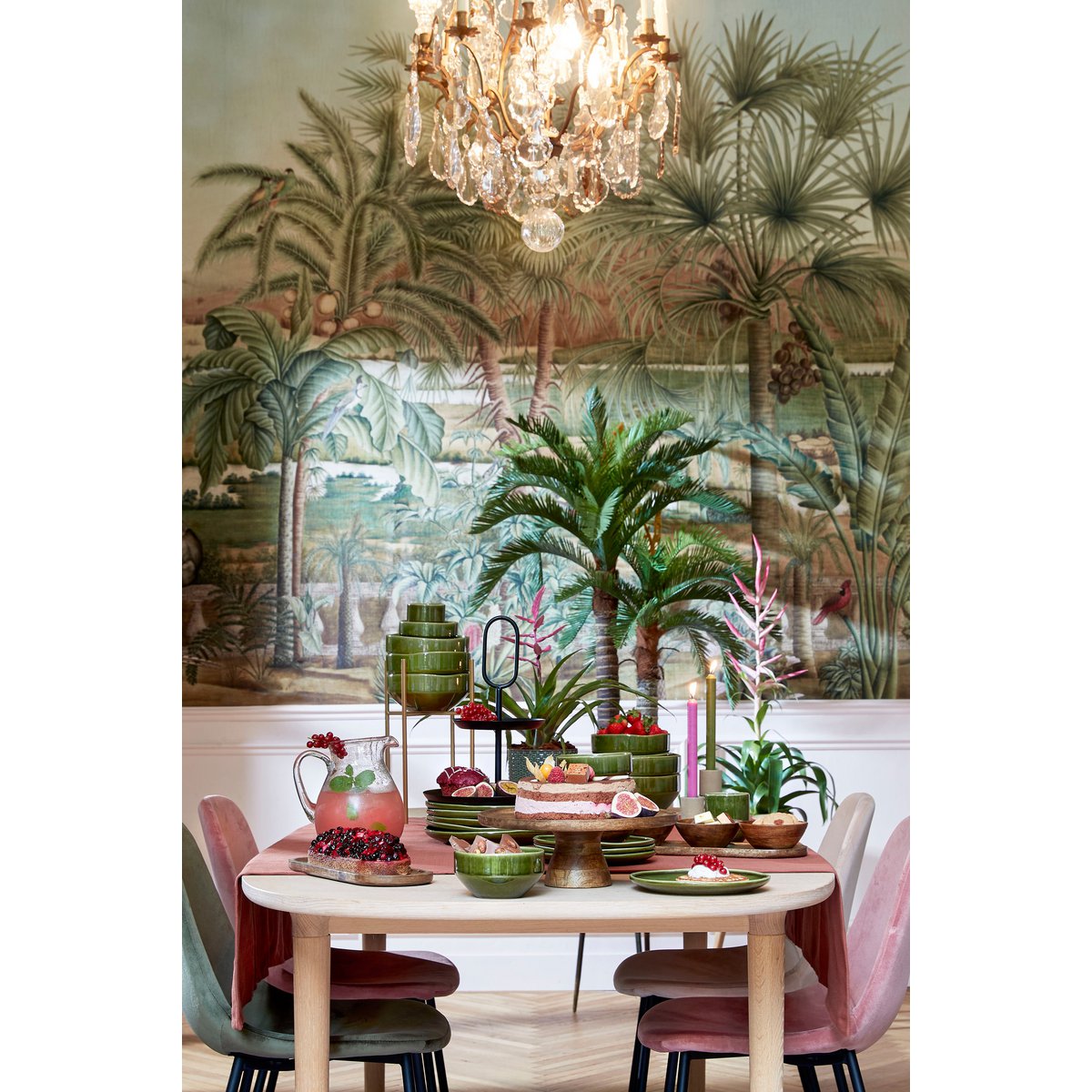 TALLO -Présentoir à gâteaux - H10 x Ø30 cm - 100% Bois de manguier FSC - Marron foncé