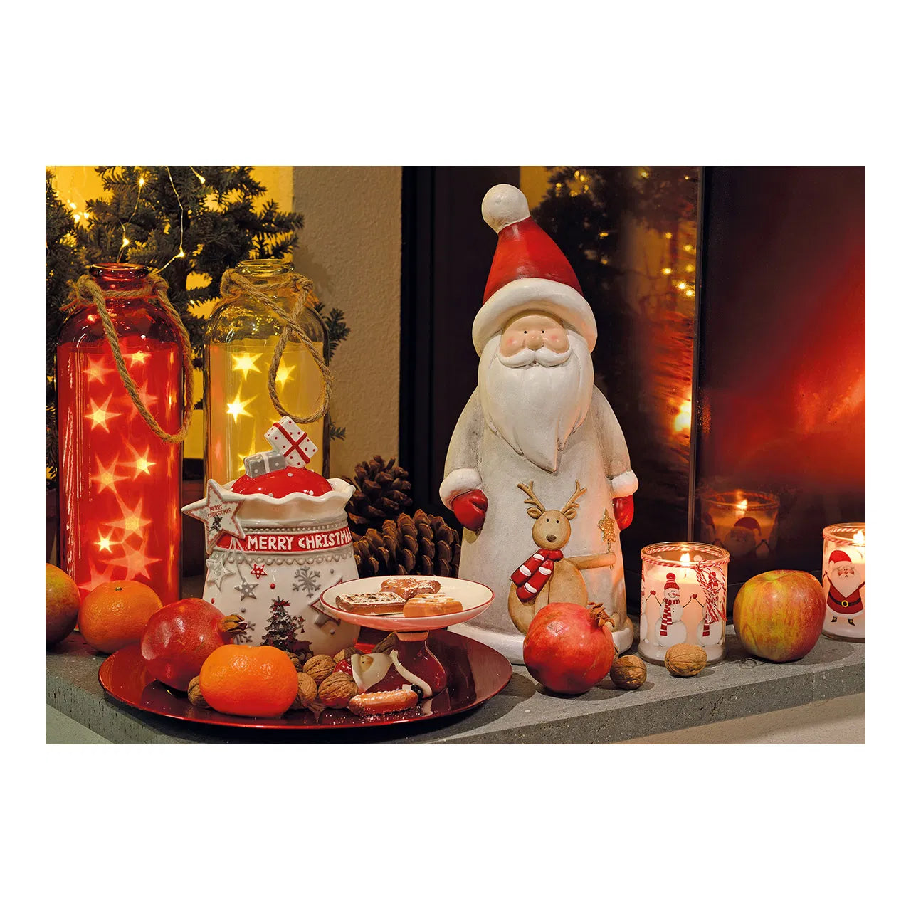 Assiette de présentation rouge D 33 cm