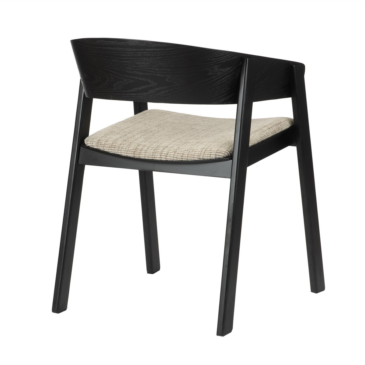 EDO - Fauteuil bois noir (ensemble de 2)