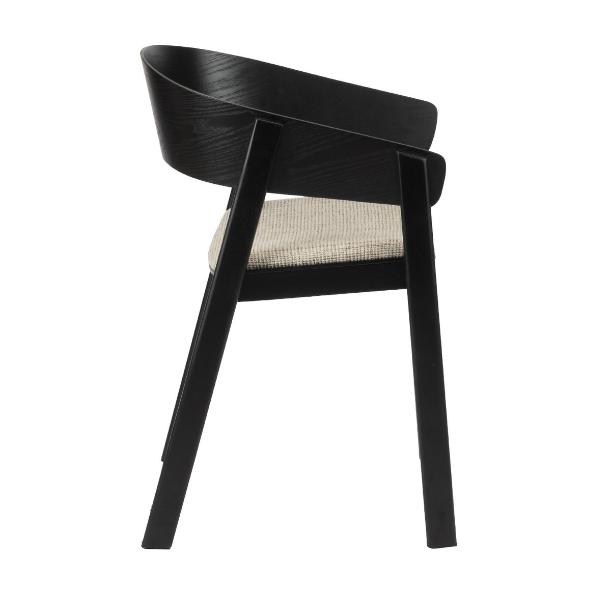 EDO - Fauteuil bois noir (ensemble de 2)