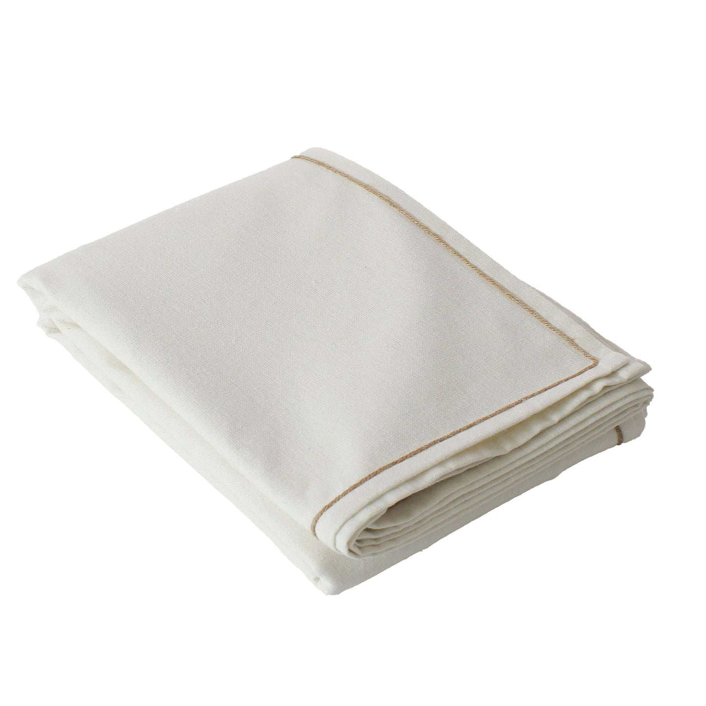 LINA Nappe coton recyclé Gris Clair / 140x240 cm