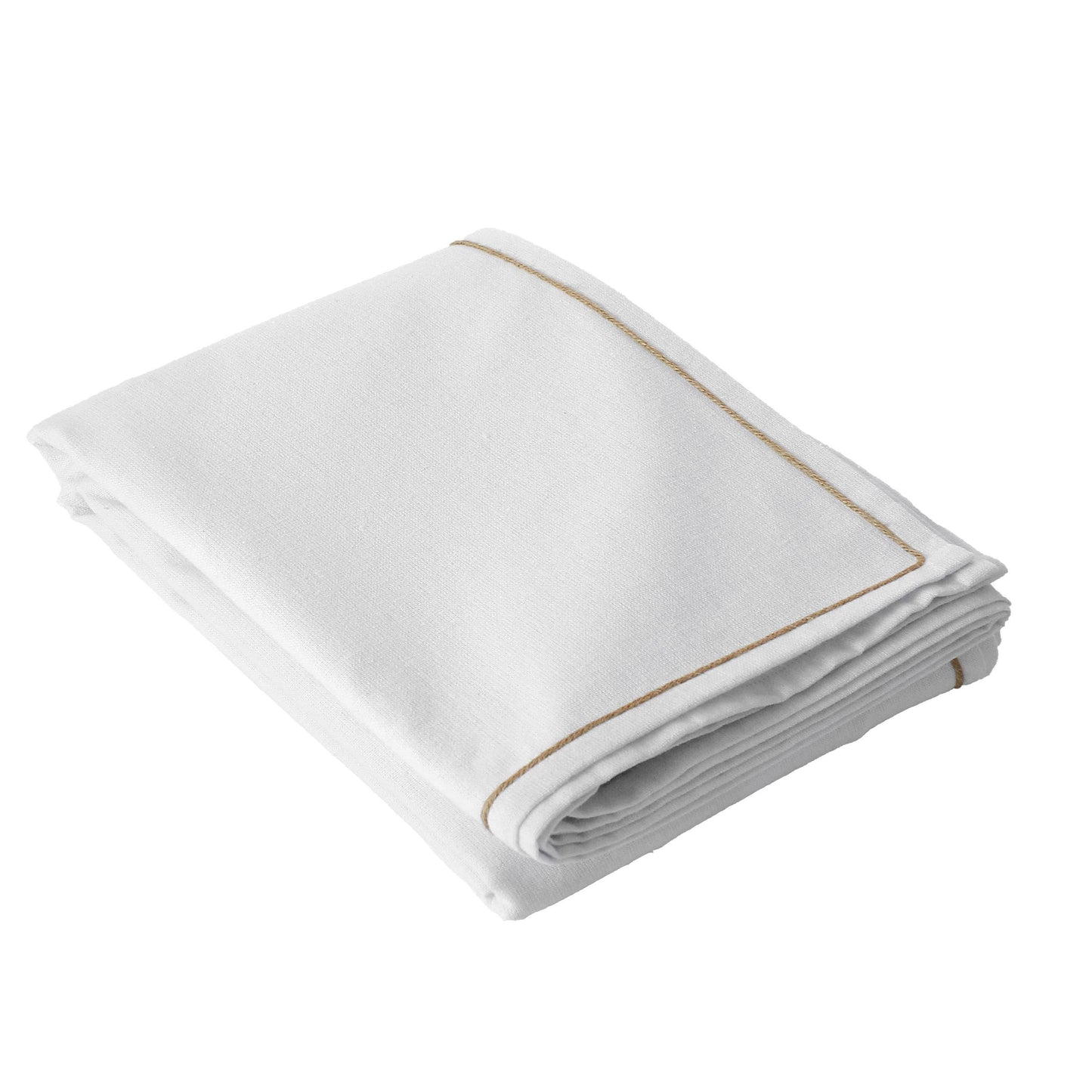 LINA Nappe coton recyclé Gris Clair / 140x240 cm