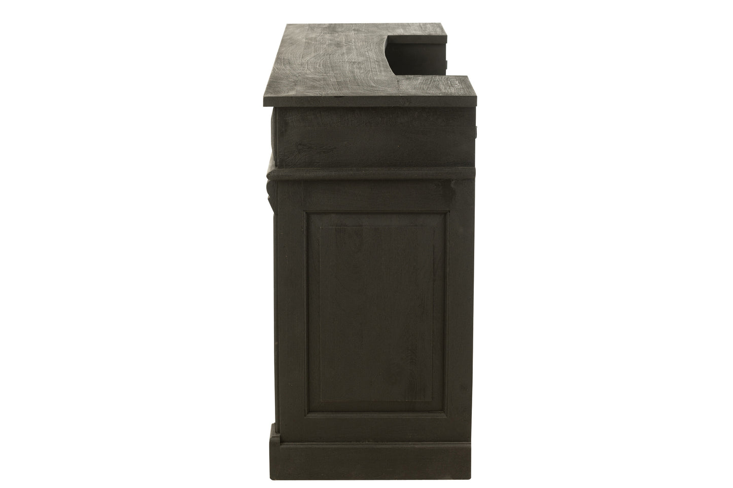 BAR - 2 Tiroirs bois de manguier - Noir L 180 cm