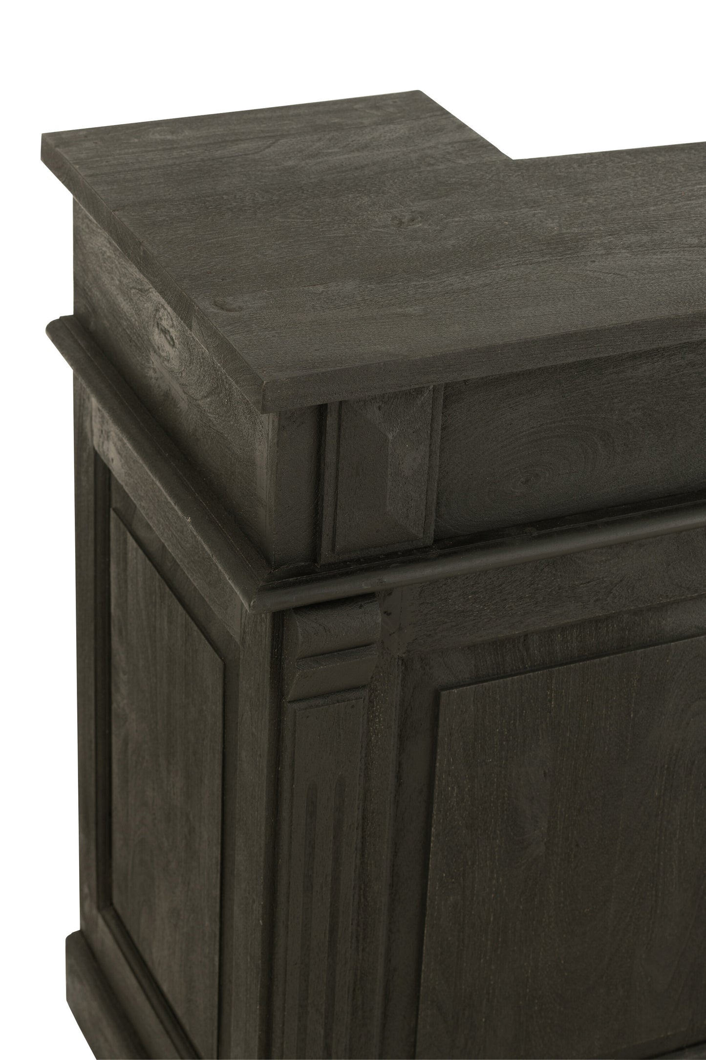 BAR - 2 Tiroirs bois de manguier - Noir L 180 cm