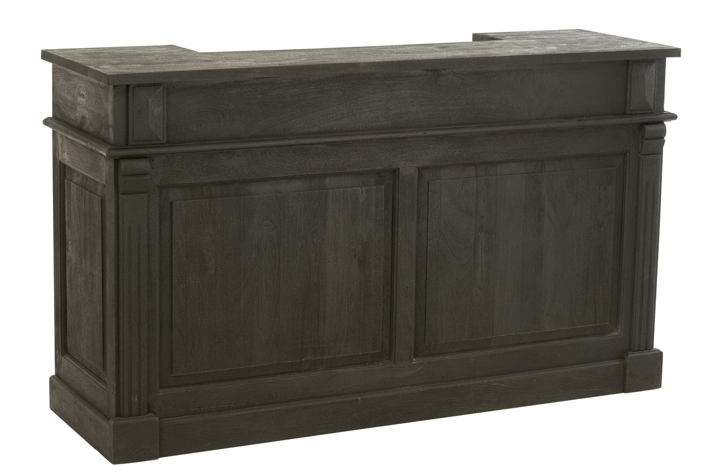 BAR - 2 Tiroirs bois de manguier - Noir L 180 cm