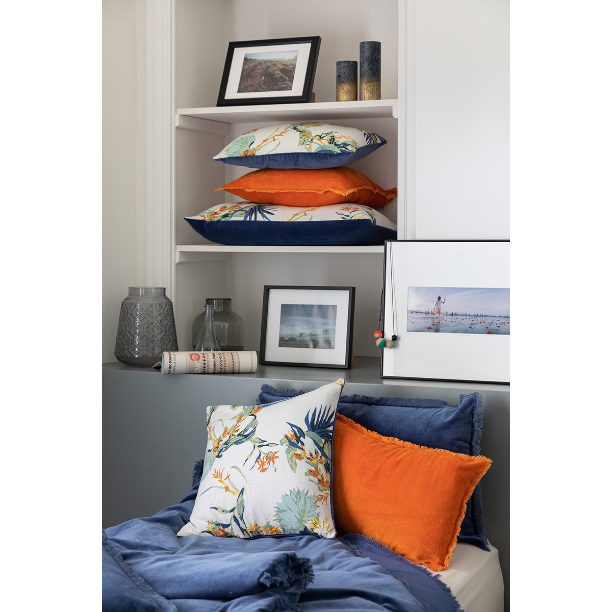 Coussin uni Fara Touareg 45 x 45