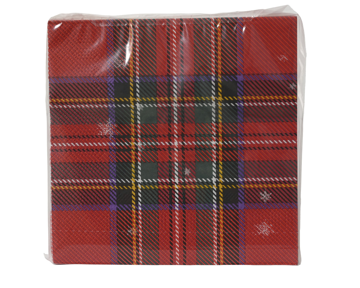 TARTAN - 20 serviettes en papier