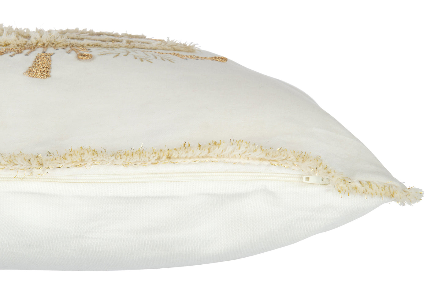 SAPIN - Coussin blanc/or 45 x 45 cm