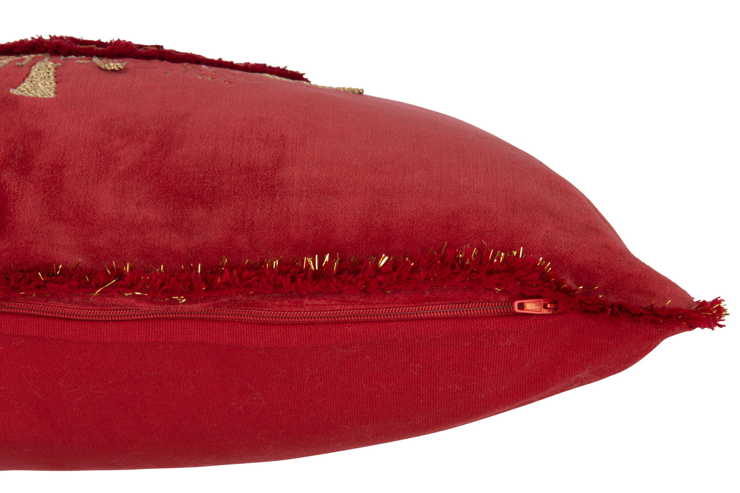SAPIN - Coussin rouge/or 45 x 45 cm