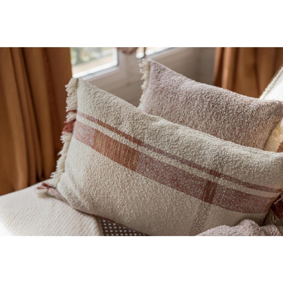 JANE - Coussin chiné Sienne 45 x 45