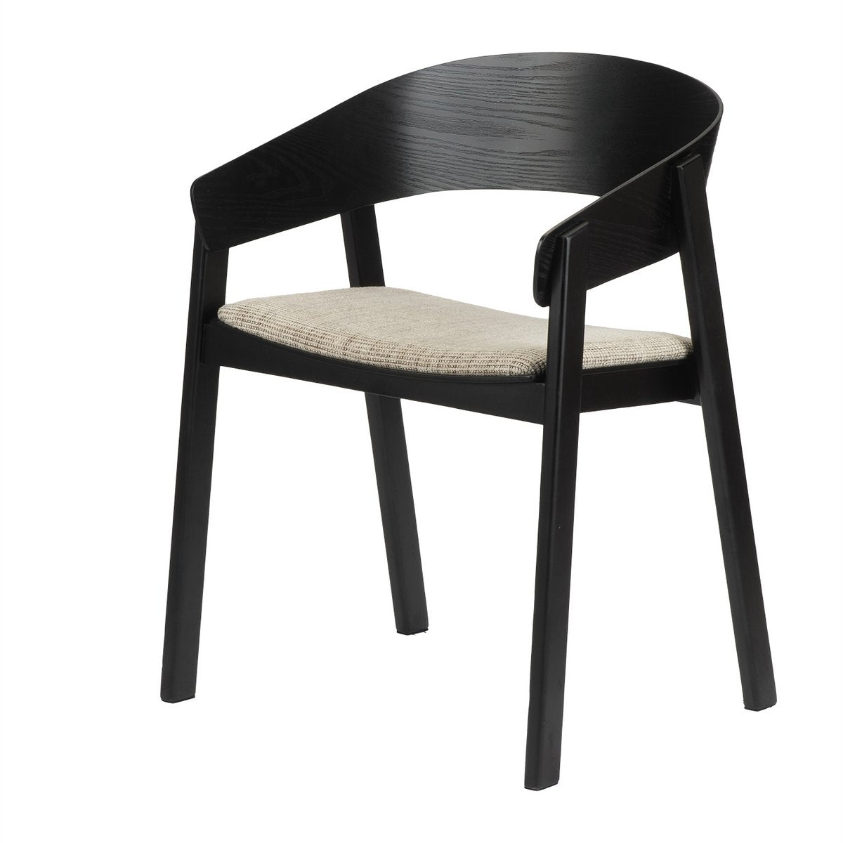 EDO - Fauteuil bois noir (ensemble de 2)