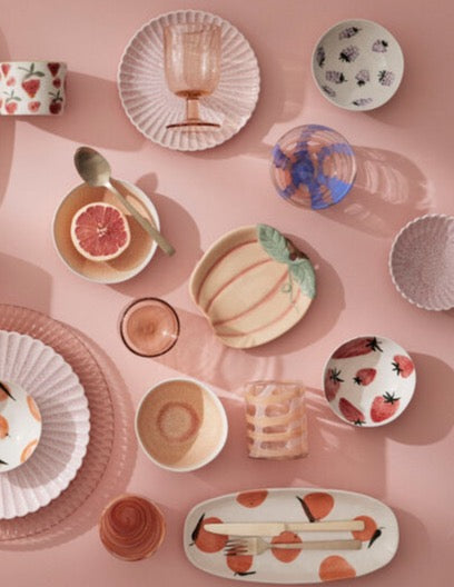 Plat Melon orange - 17 cm