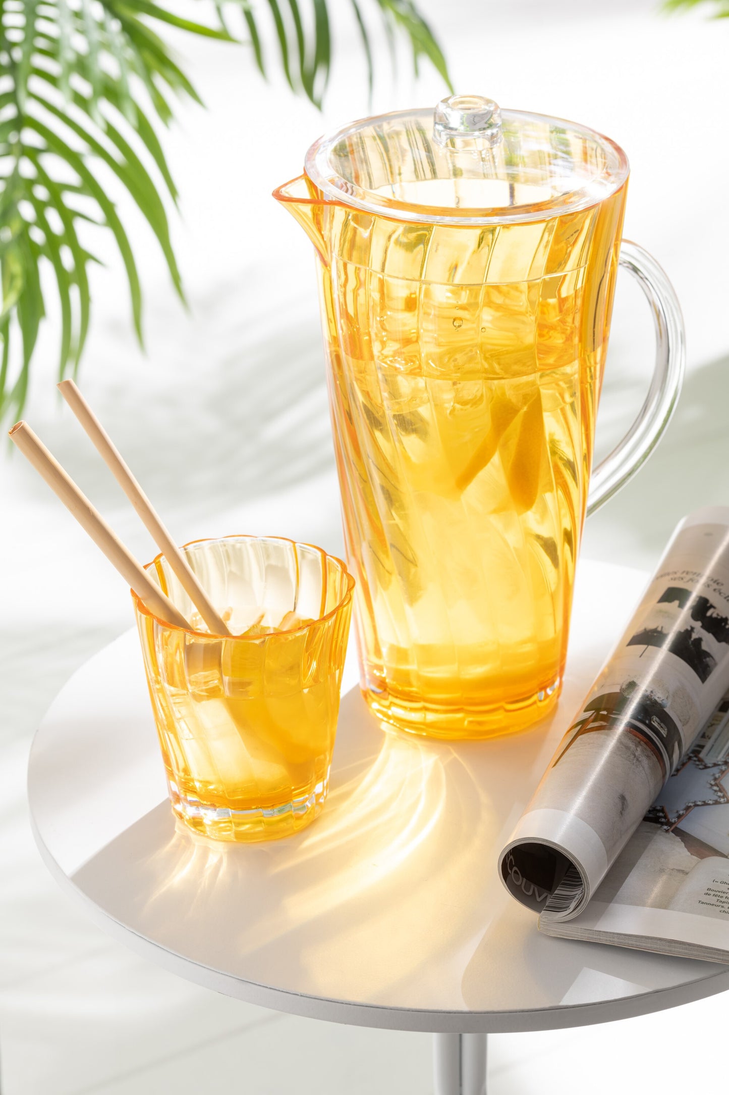 MIX - 4 Verres plastique - (couleurs assorties)