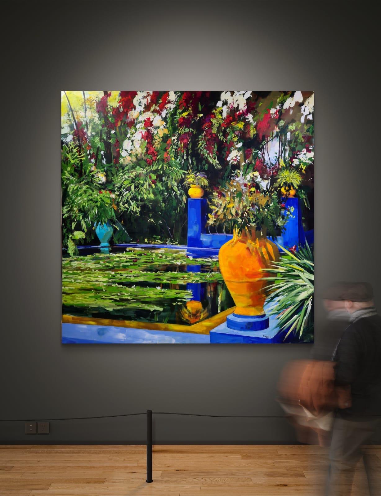 Tableau - Jardin secret - par Aziz Benja