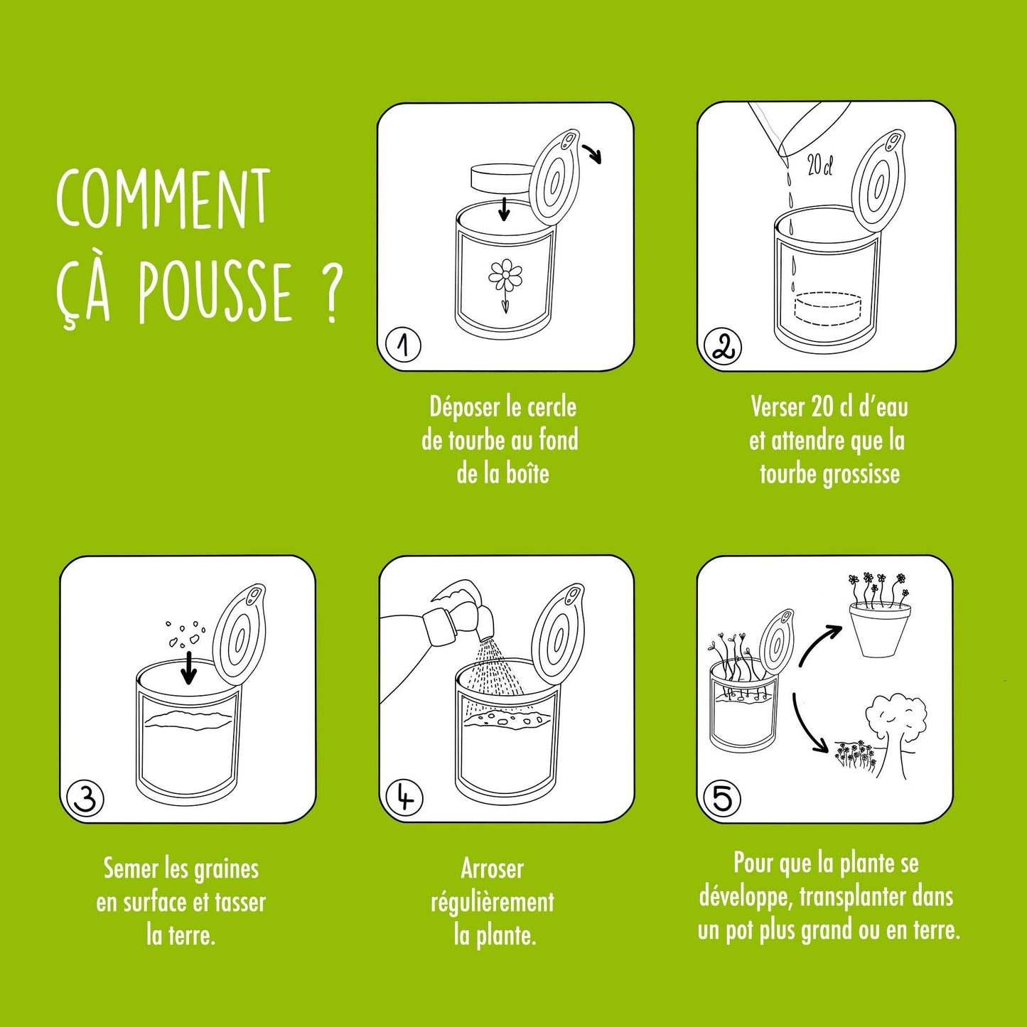"Cousin j't'aime bien" - Kit à semer