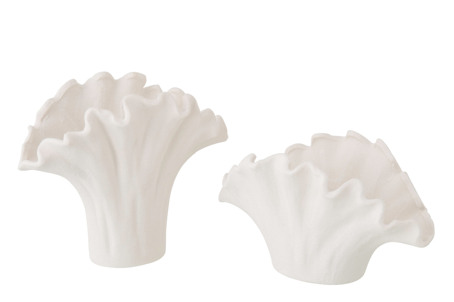 VASE FLEUR large blanc H19,5 cm