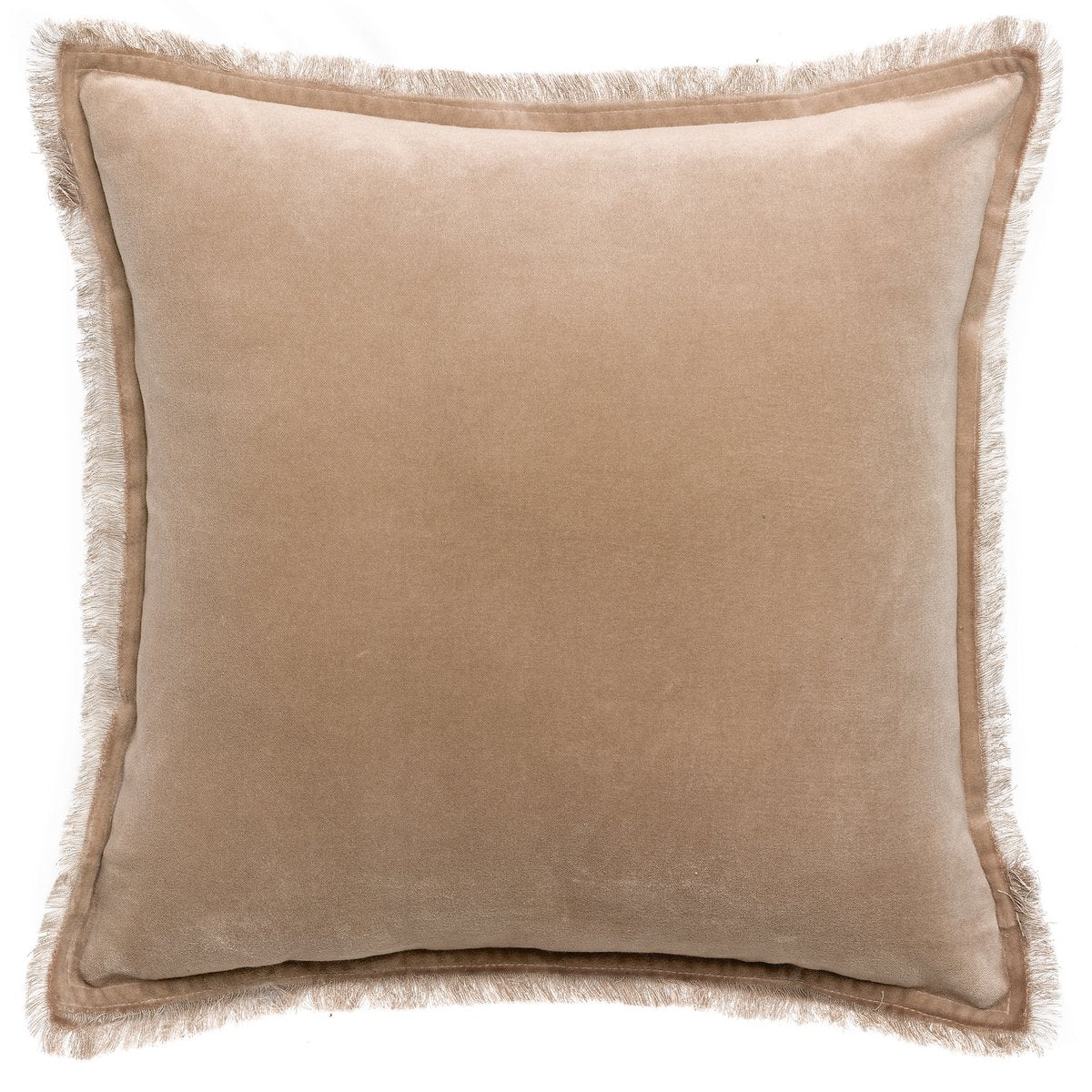 Coussin uni Fara Latte 45 x 45