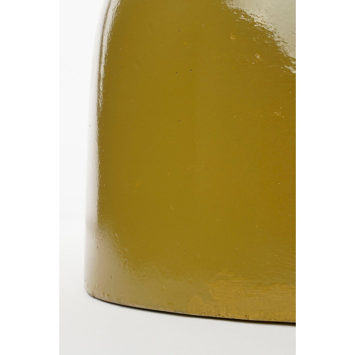 STAGE- Table d'appoint Ciment Jaune - H45 x Ø35 cm