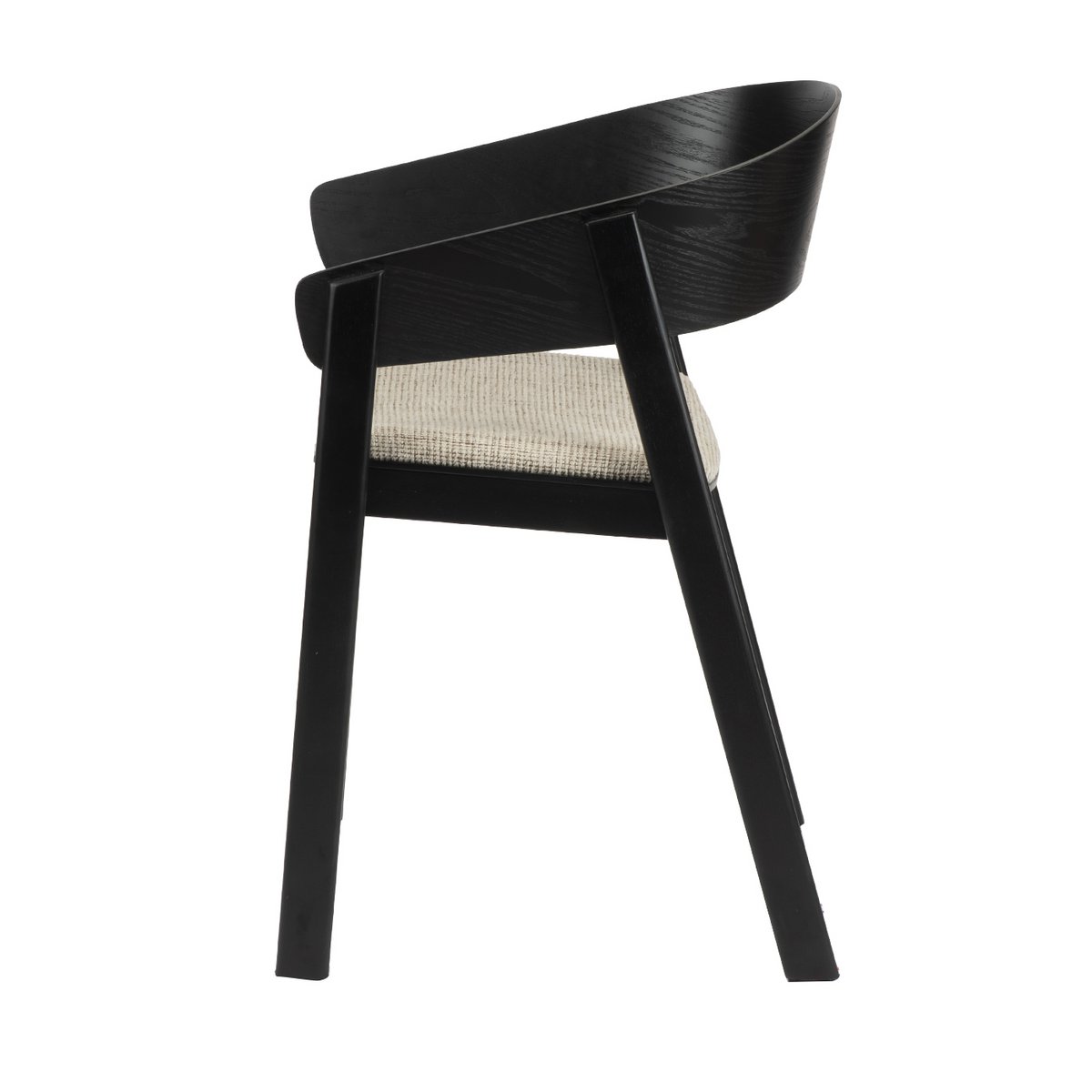 EDO - Fauteuil bois noir (ensemble de 2)