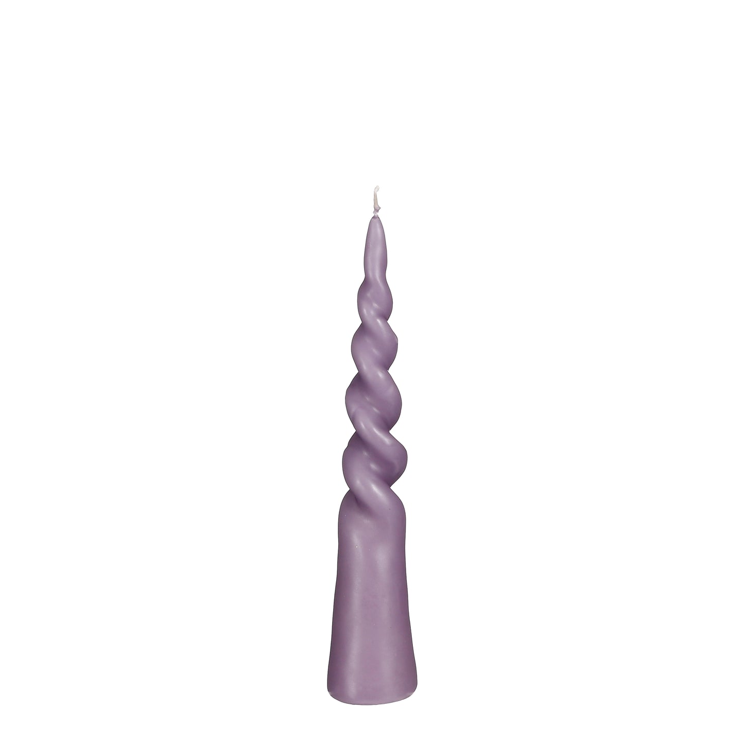 TWIST - Bougie conique lilas - H25 cm