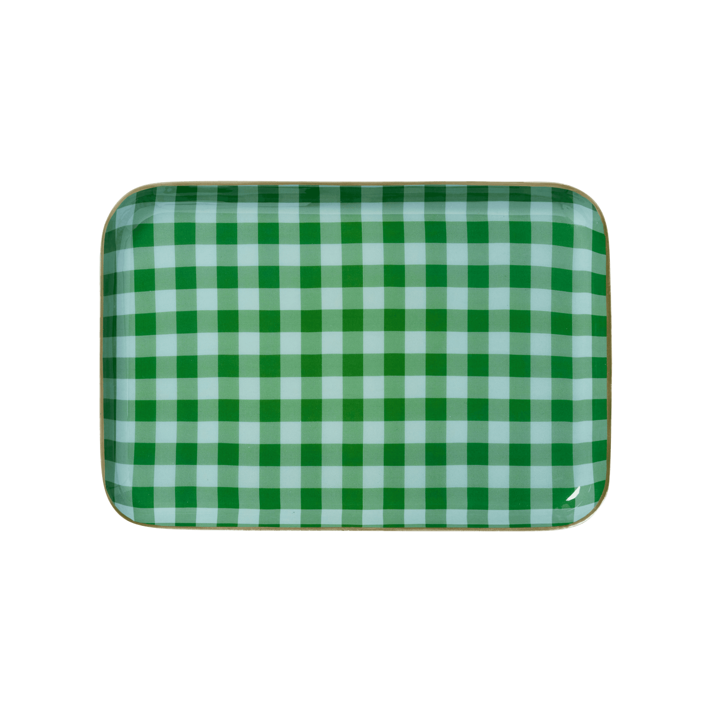 VICHY - Plateau en Métal Émaillé Vichy - Vert