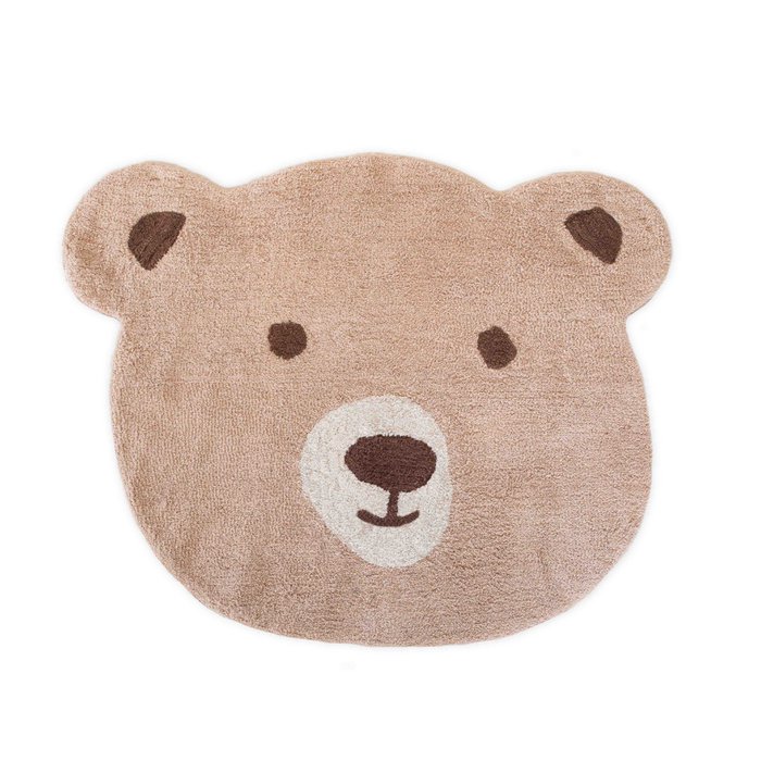 OURS - tapis ours marron - 125 x 100 cm