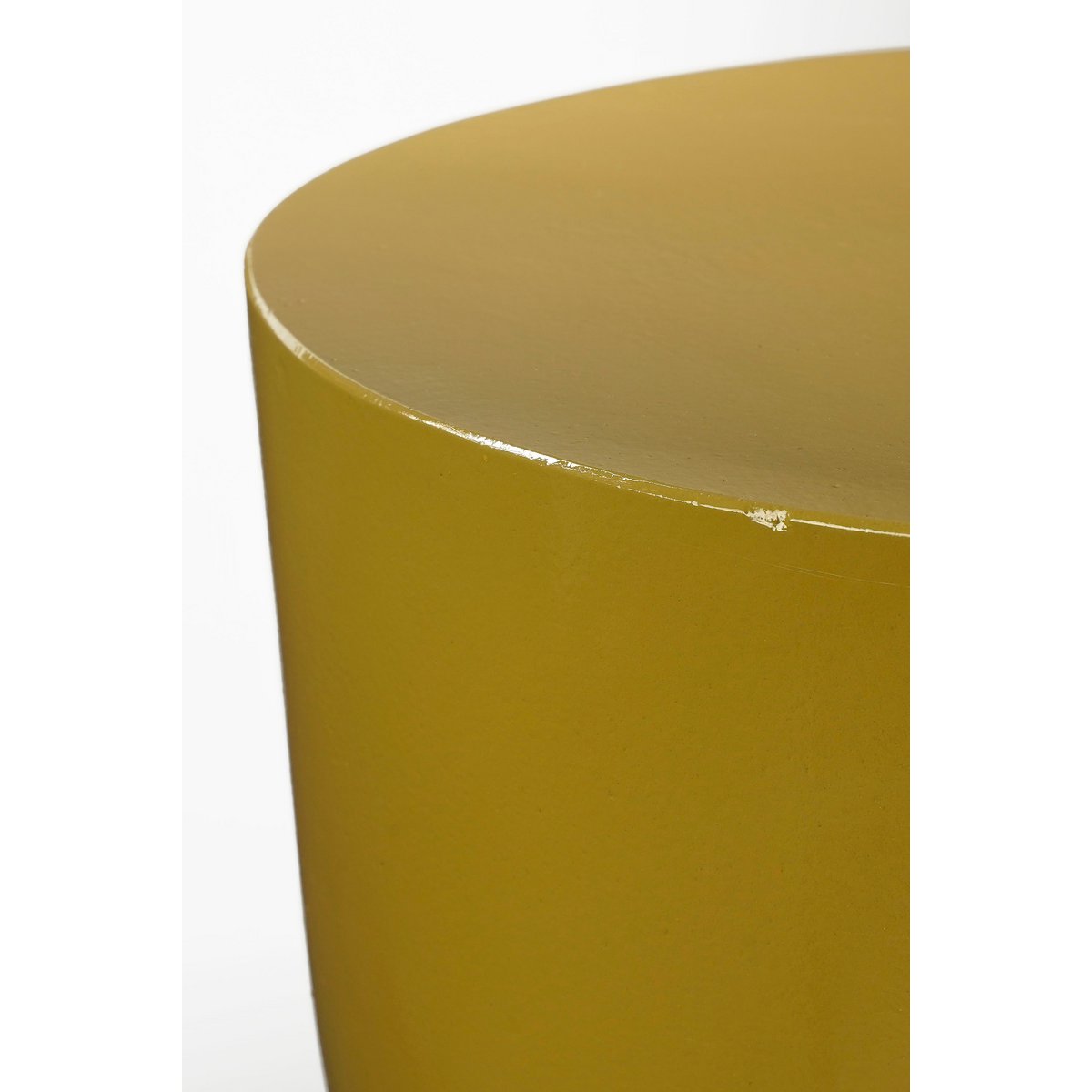 STAGE- Table d'appoint Ciment Jaune - H45 x Ø35 cm