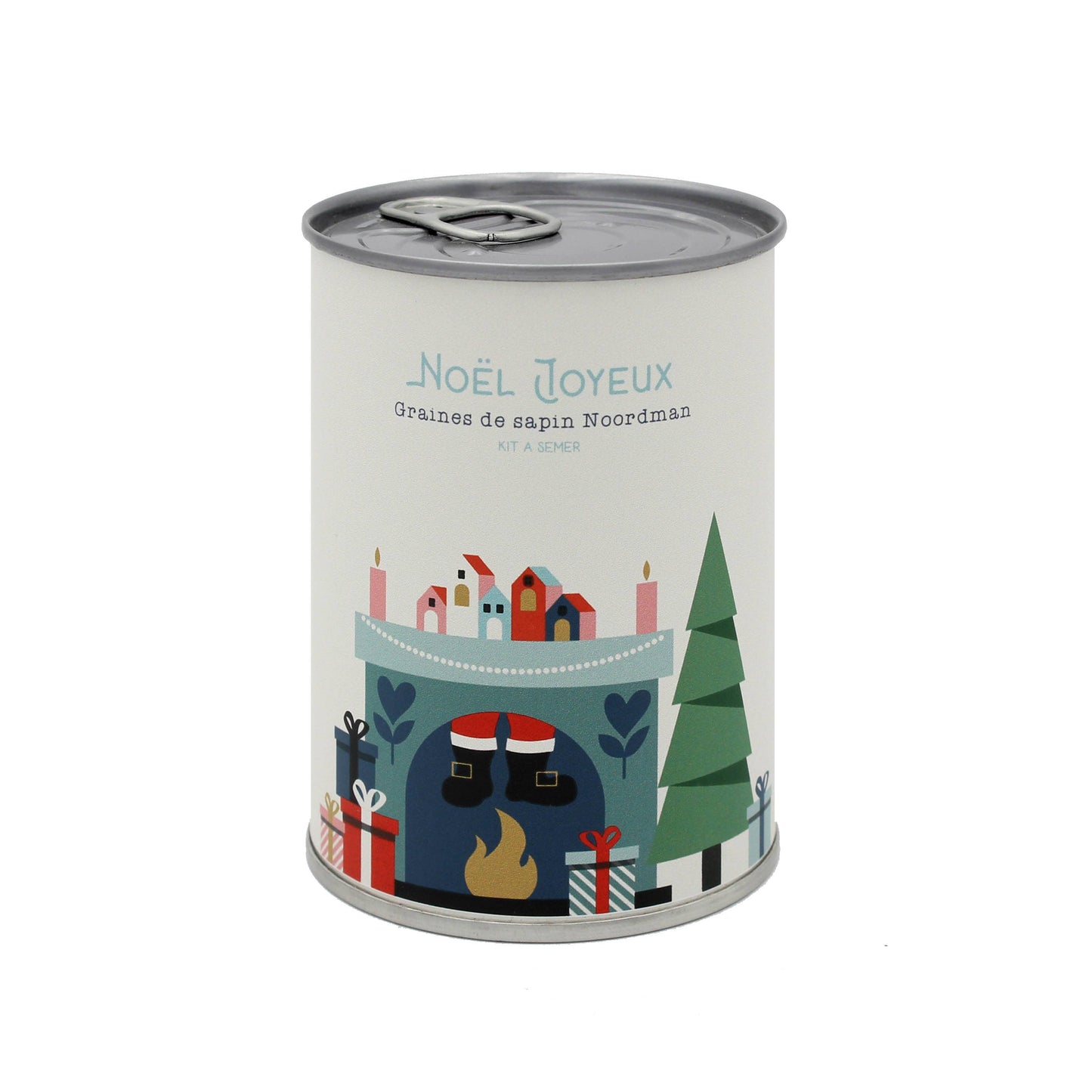 "Noël Joyeux - cheminée" - Kit à semer