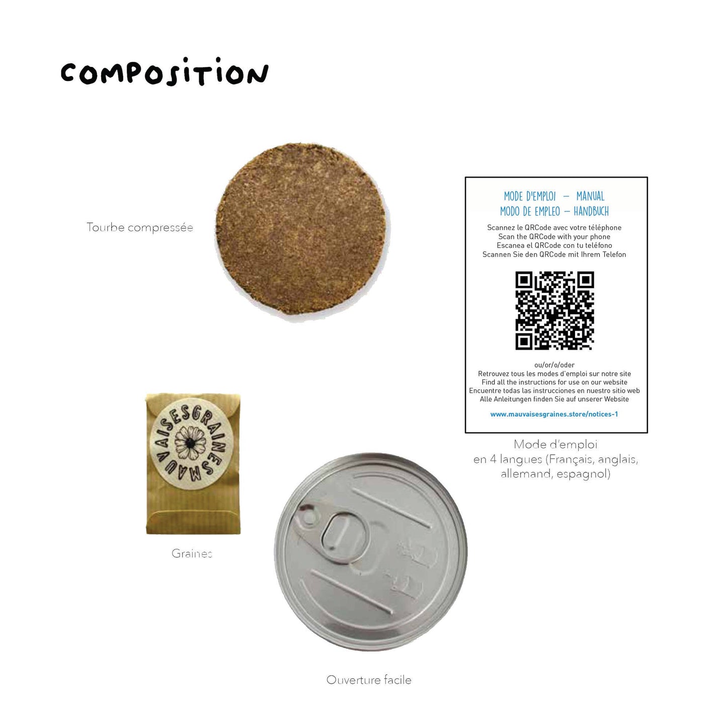 "Maman je t'aime" - Kit à semer