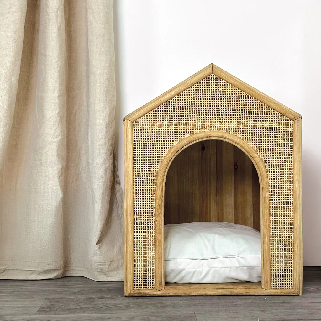 NICHE ELOISE - Rotin naturel sapin