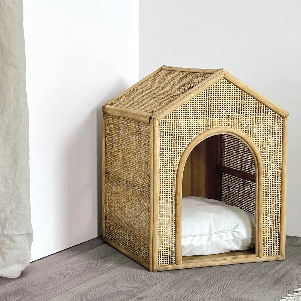 NICHE ELOISE - Rotin naturel sapin