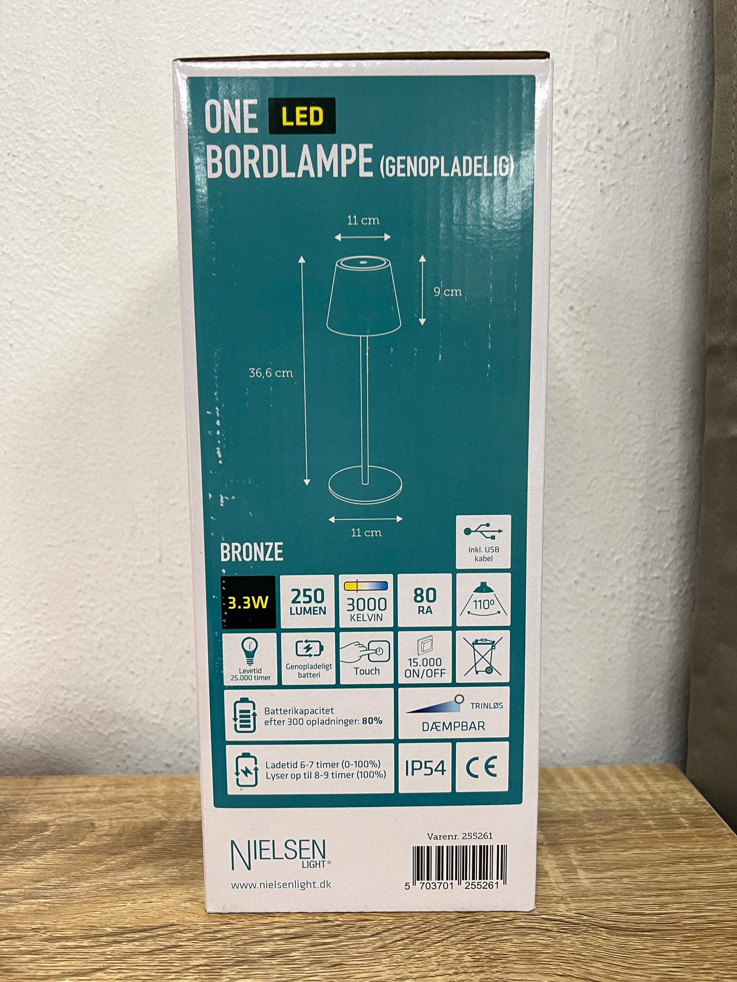 ONE - Lampe de table LED- BRONZE