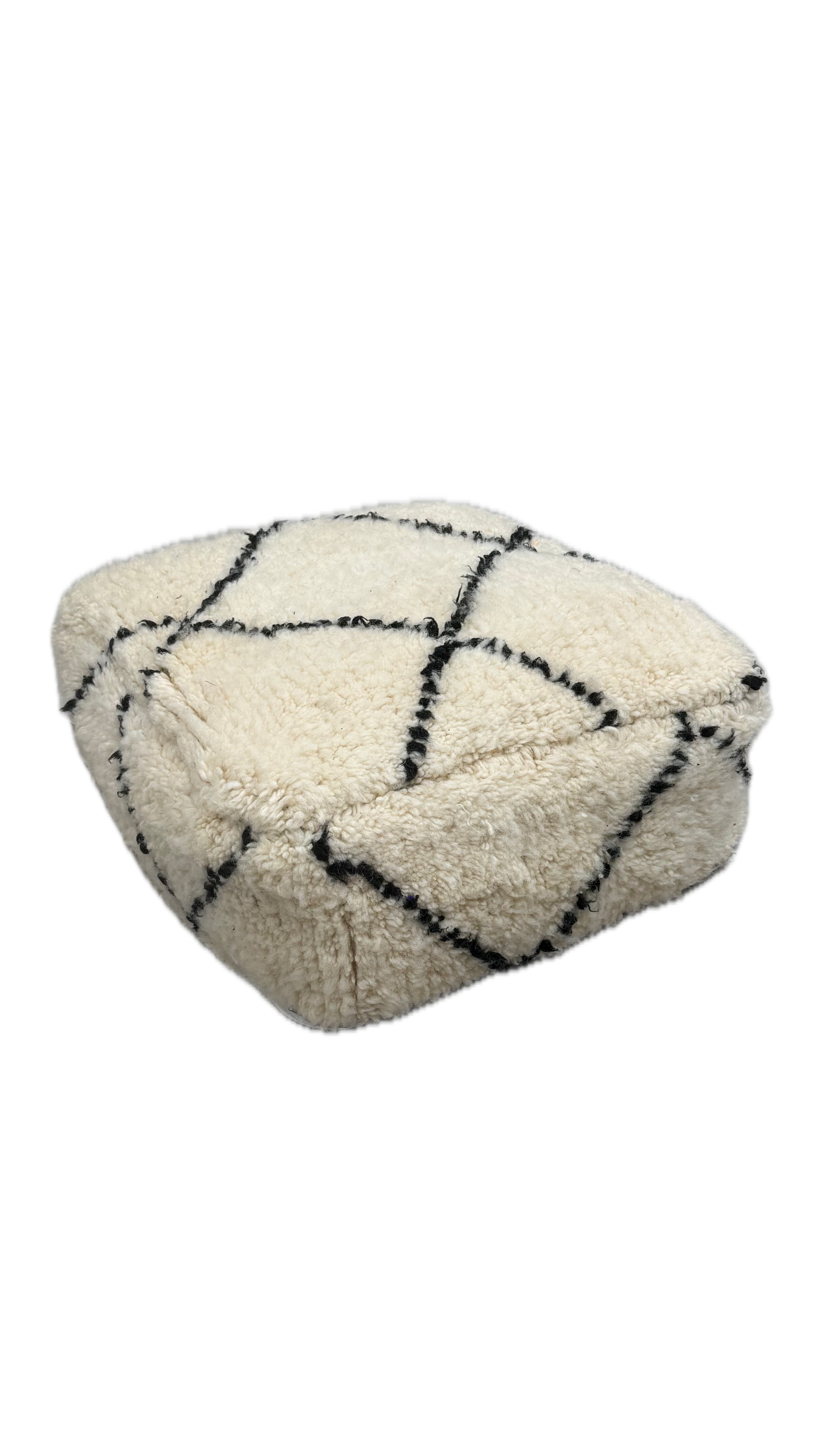 POUF BERBERE en laine Beni Ouarain