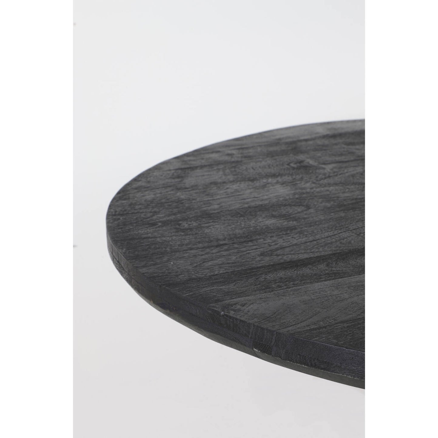 TABLE Bois noir - D 120x76 cm
