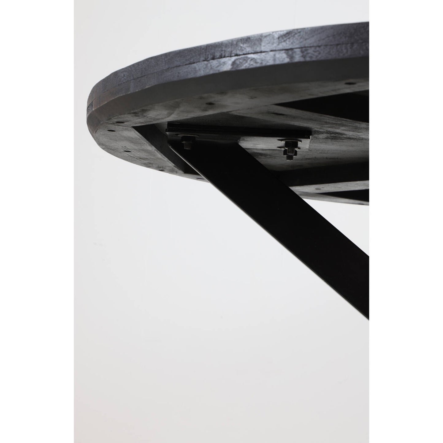 TABLE Bois noir - D 120x76 cm