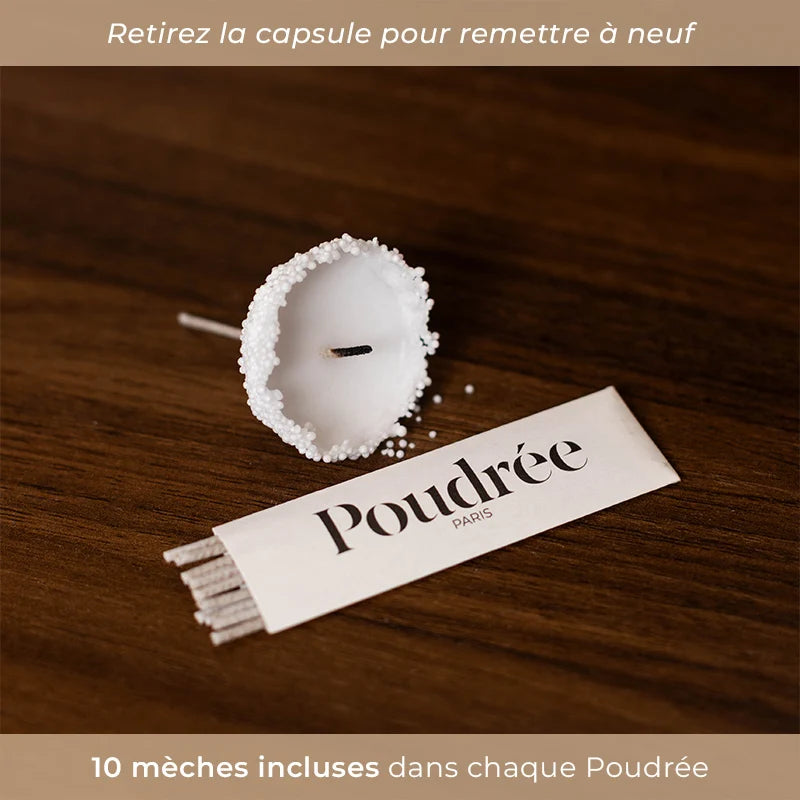 POUDREE Bougie - Ambre Gris - Collection Signature 500g