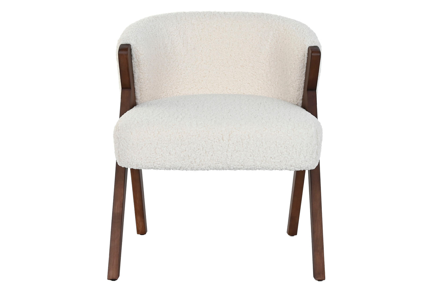 FAUTEUIL - Bois polyester bouclette