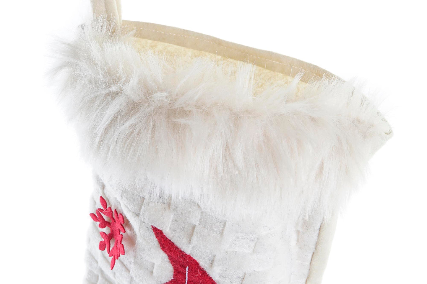 BOTTE - blanche et rouge Lutin - H 50 cm