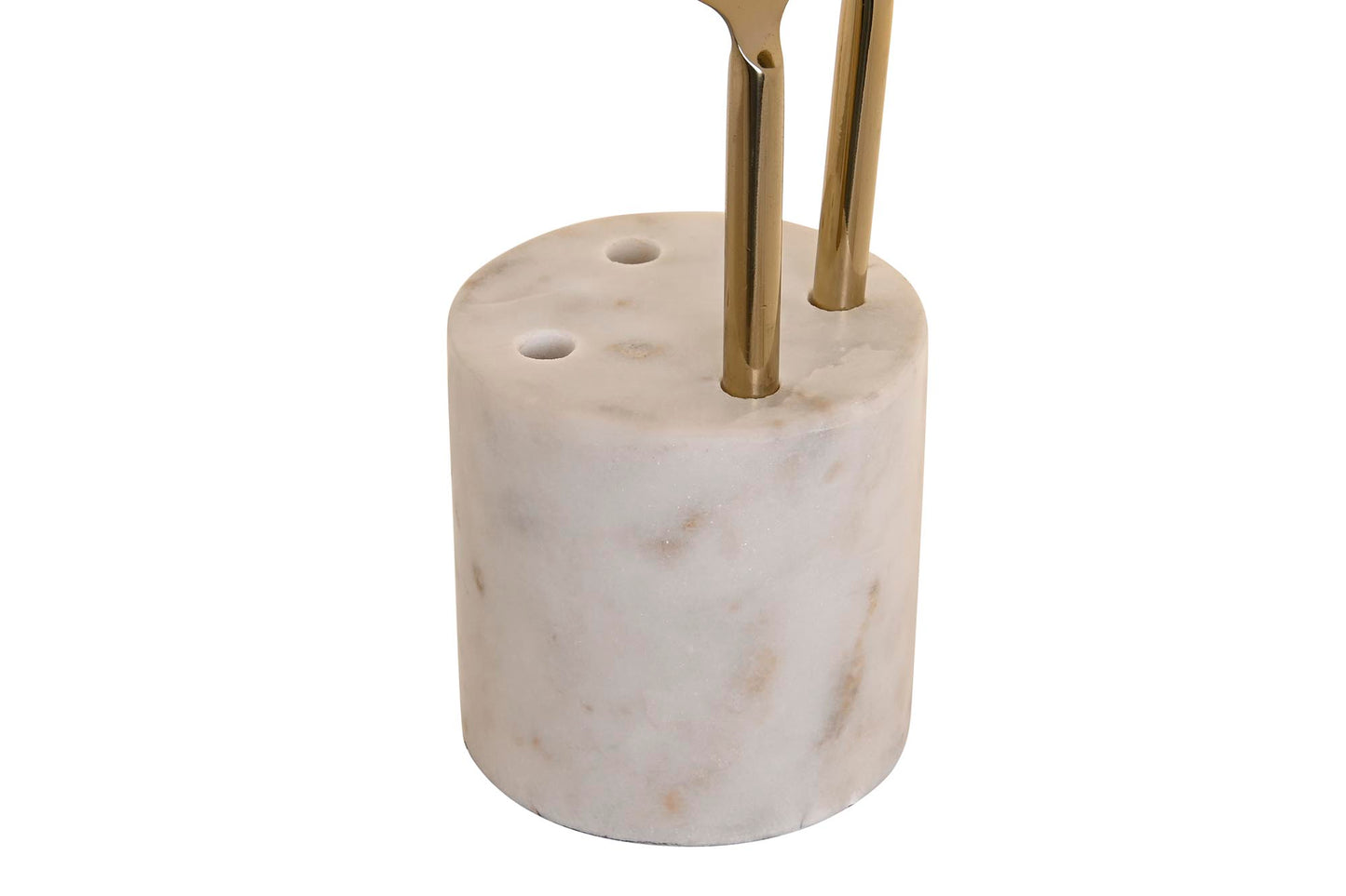 COCKTAIL SET - inox/marbre blanc