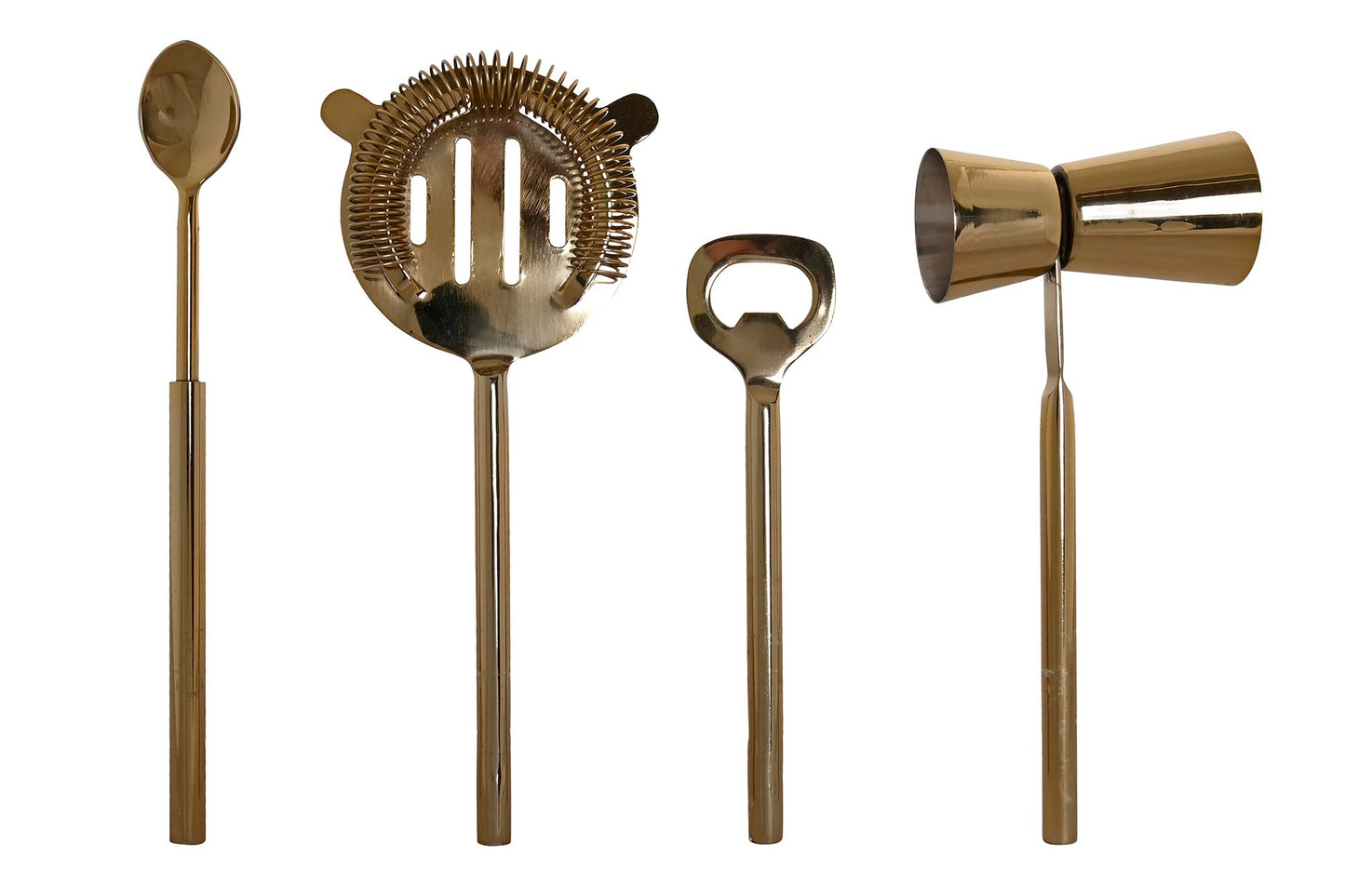 COCKTAIL SET - inox/marbre blanc