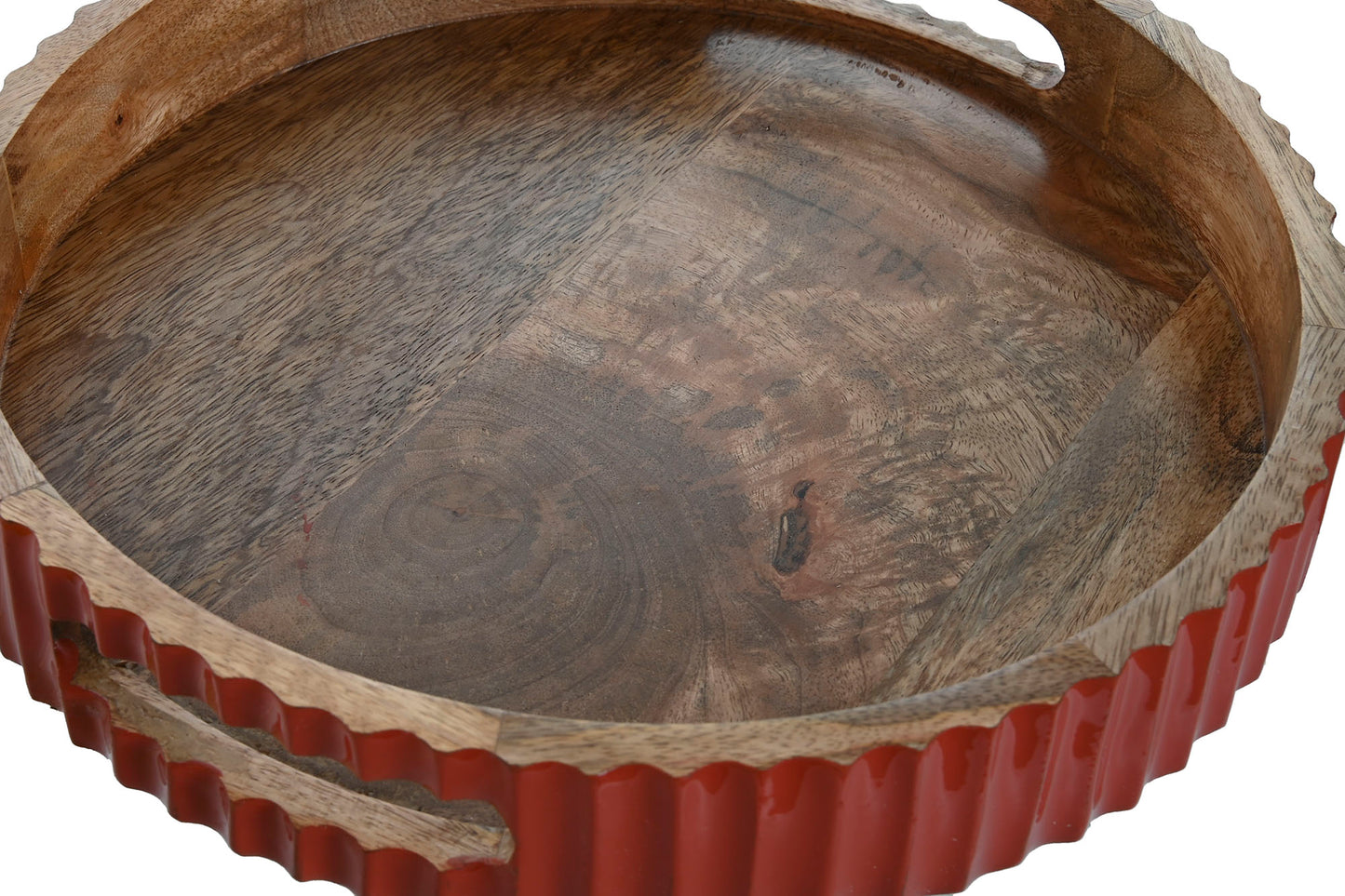 PLATEAU - manguier - D 30 cm (3 couleurs au choix)