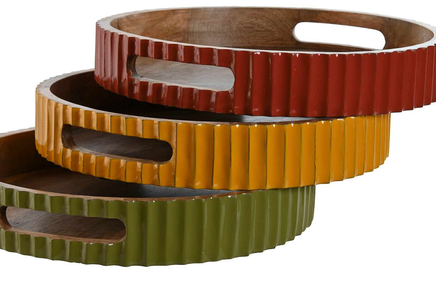 PLATEAU - manguier - D 30 cm (3 couleurs au choix)