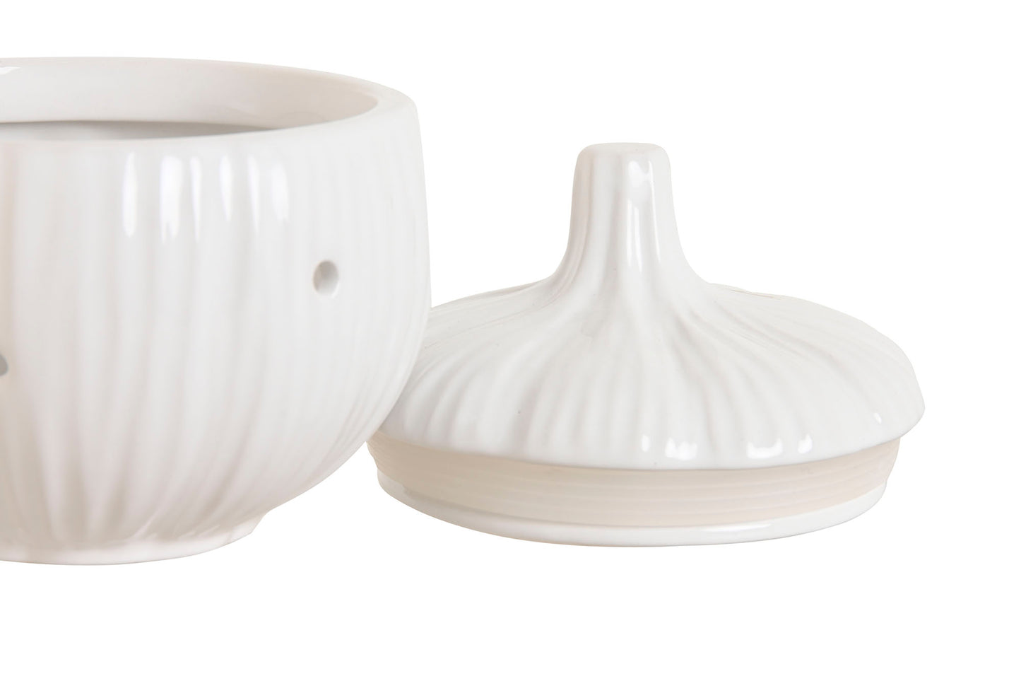 POT AIL - Grès silicone blanc