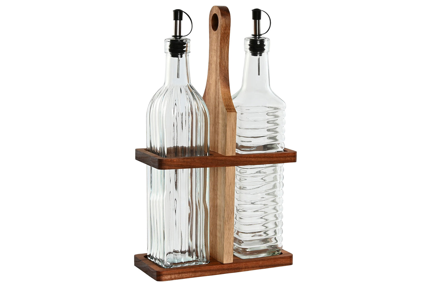 HUILIER & VINAIGRIER - lot de 2 - verre support acacia - 500 ml