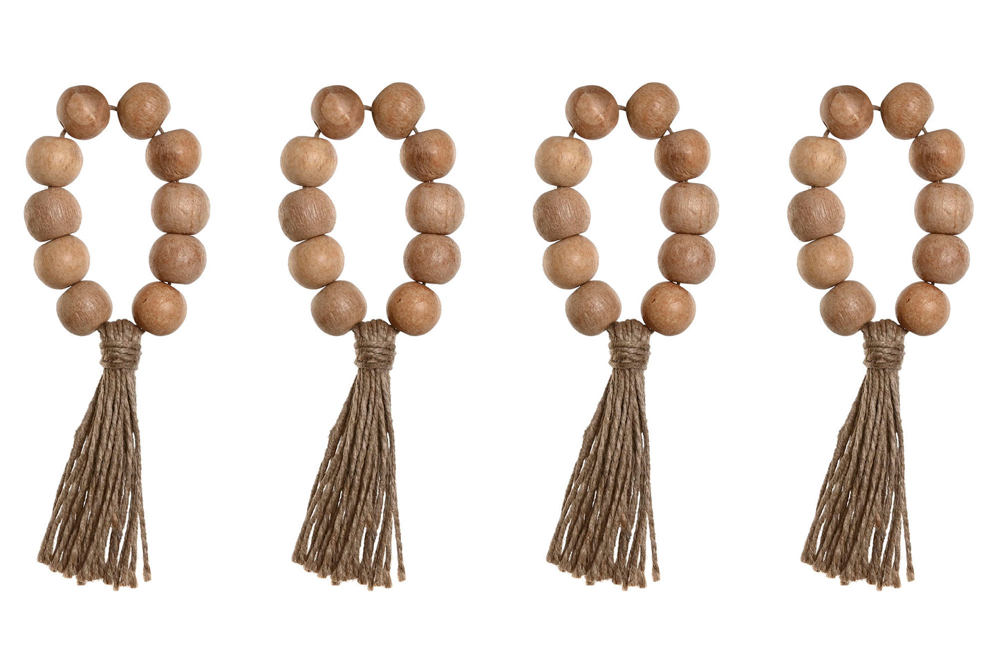 RONDS DE SERVIETTE - Acacia Jute - 7.5 cm (lot de 4)