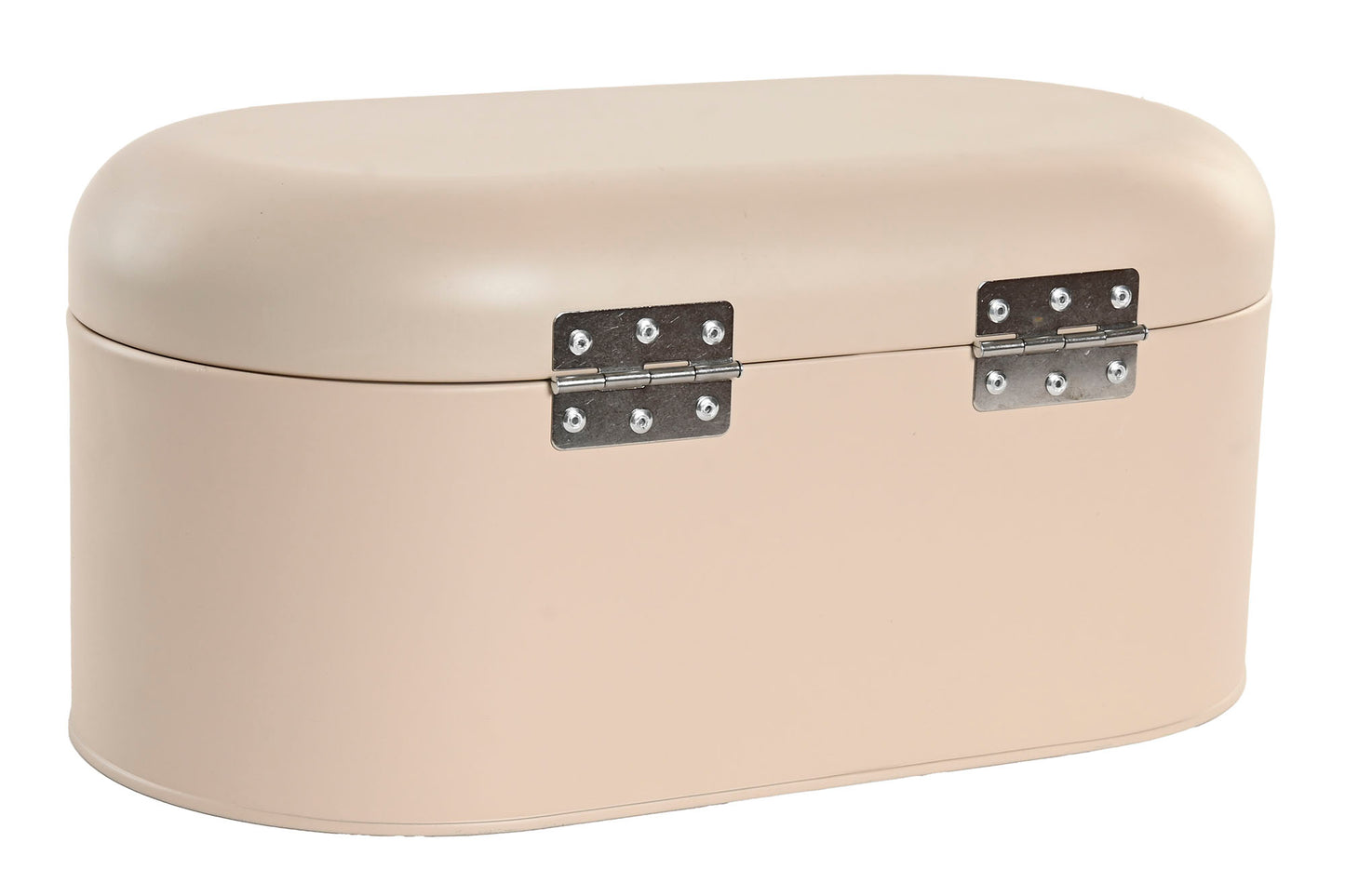 CORBEILLE PAIN - Métal beige poignée en pin
