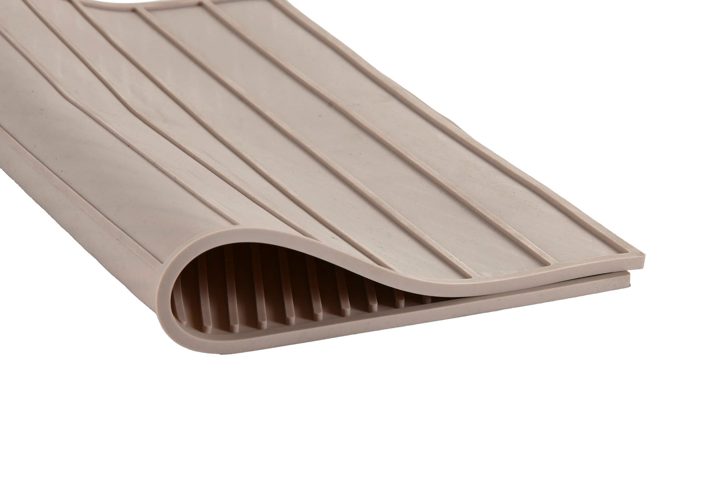 ÉGOUTTOIR - silicone/métal - Beige